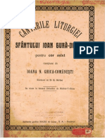 Cantarile Liturghiei Cor Mixt Ioana Ghika - Comanesti PDF