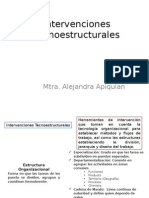 Intervenciones Tecnoestructurales