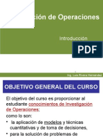 Investigacion de Operaciones Introduccion