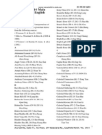 14 Main Body Meridians by English Translation