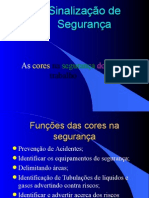 Aplicação Cores Sinalização segurança