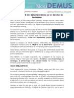 DEMUS Cumple 28 Años de Lucha Sostenida Por Los Derechos de Las Mujeres