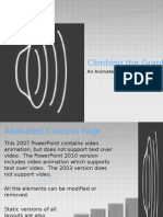 Climbing The Graph: An Animated Powerpoint Template