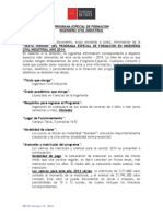 Información Del Programa ICI V 7.0 - 2014