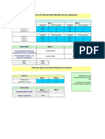 Calculo Productividad