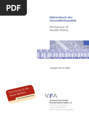Worterbuch Der Gesundheitspolitik Feb 05