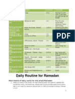 Ramadan Daily Routine