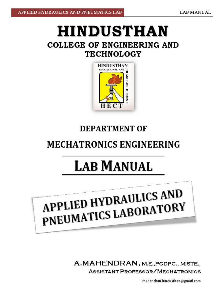 Ahp Lab Manual PDF Valve Pneumatics