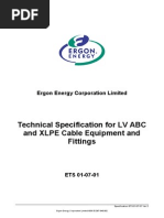 Technical Specification of ABC Cable - Ergon Energy