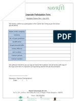 Corporate Participation Form for JOB Fair 