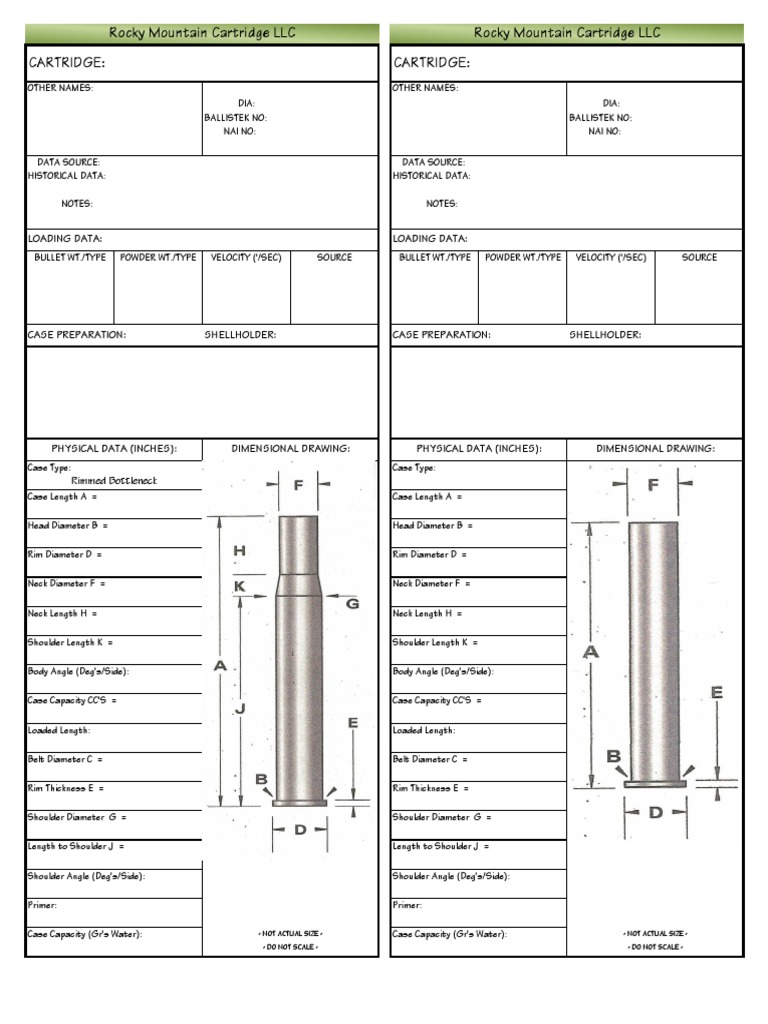 Cartridge Dimensions | PDF