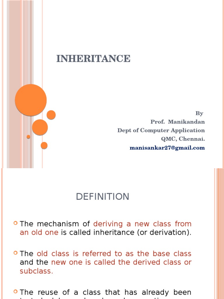 Understanding Inheritance in Programming | PDF | Inheritance (Object ...