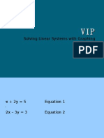 VIP - Solving Systems of Equations by Graphing