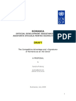 Moldova The Competitive Advantage and Signature of Romania As An Aid Donor