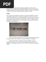 Projeto de sensor de nível de água 