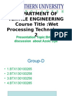 Department of Textile Engineering Course Title:Wet Processing Technology-2