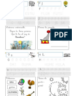 Fitxes Lectoescriptura en Català: EFGHIJ