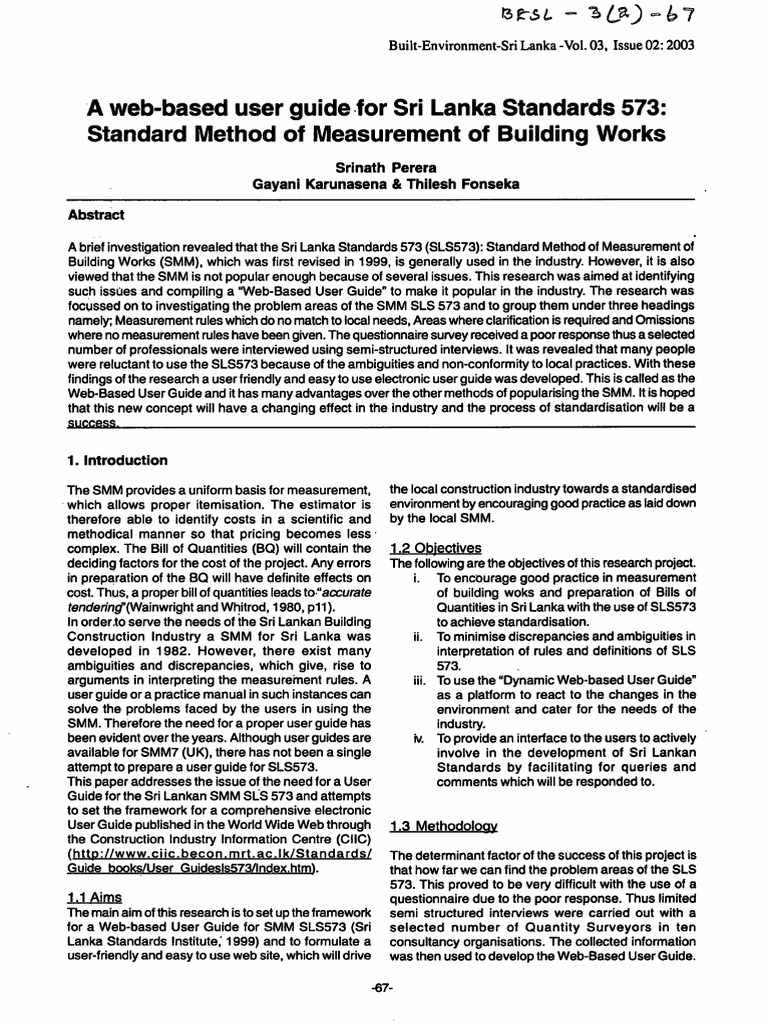Web Guide for SLS 573 Measurement Standards | PDF