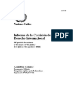 Informe de La Comisión de Derecho Internacional: Naciones Unidas