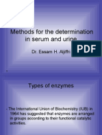 Methods For The Determination in Serum and Urine: Dr. Essam H. Aljiffri