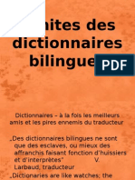 Limites Des Dictionnaires Bilingues (1)