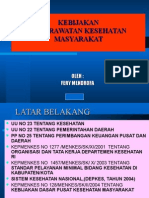 Kebijakan Perkesmas Desentralisasi