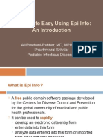 Making Life Easy Using Epi Info: An Introduction