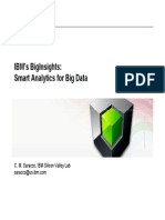 Ibm'S Biginsights: Smart Analytics For Big Data: C. M. Saracco, Ibm Silicon Valley Lab