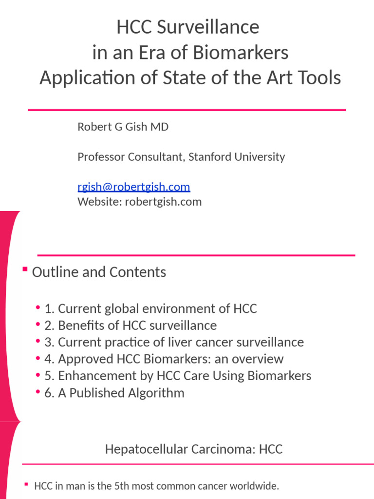 HCC Surveillance in An Era of Biomarkers | PDF | Hepatitis | Cirrhosis