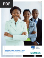 Siemens Power Academy Lagos: 2015 Education and Training Catalogue