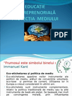 Educatie Antreprenoriala Protectia Mediului