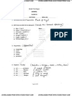 CBSE Class 4 German Model Test Paper