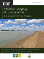 Storage Seepage Evaporation Results Summary Final