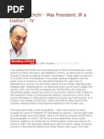 Vadamarachchi – Was President JR a Traitor - IV
