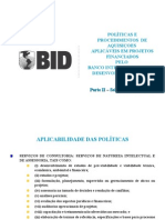 Políticas E Procedimentos de Aquisiçoes Aplicáveis em Projetos Financiados Pelo Banco Interamericano de Desenvolvimento - Bid