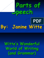 The Parts of Speech: By: Janine Witte