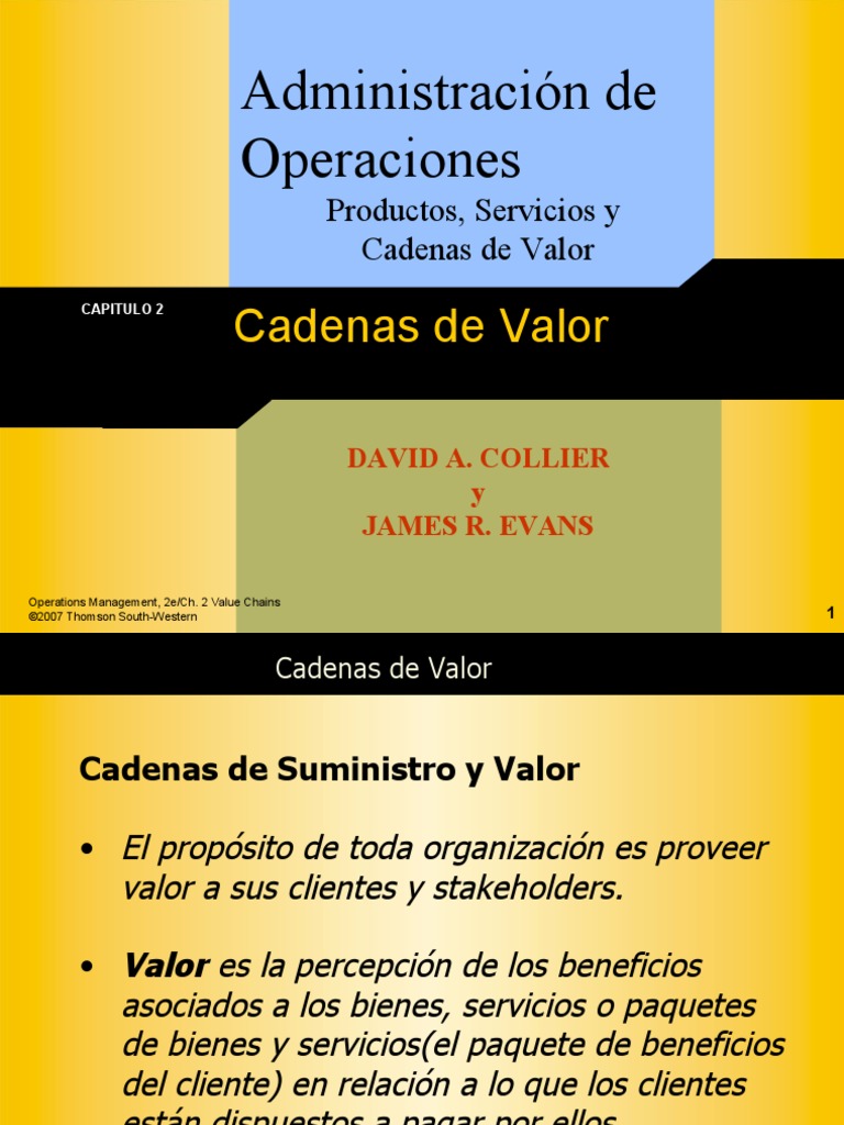 Cadenas de Suministro y Valor | PDF | Cadena de valor | Outsourcing