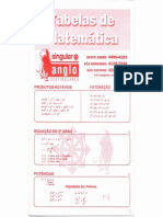 Tabela Matemática - Anglo