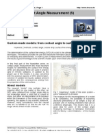 Practical Contact Angle Measurement (5) : Custom-Made Models: From Contact Angle To Surface Free Energy