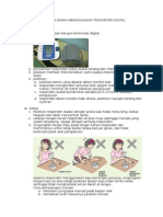 Pengukuran Tekanan Darah Menggunakan Tensimeter Digital