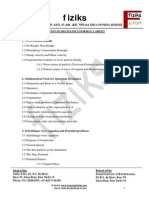 Quantum Formula Sheet