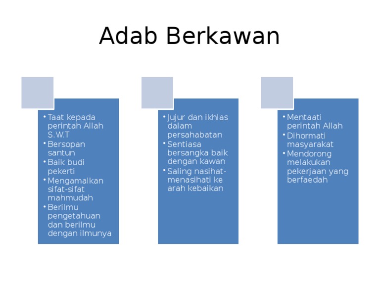 Adab Berkawan Pdf