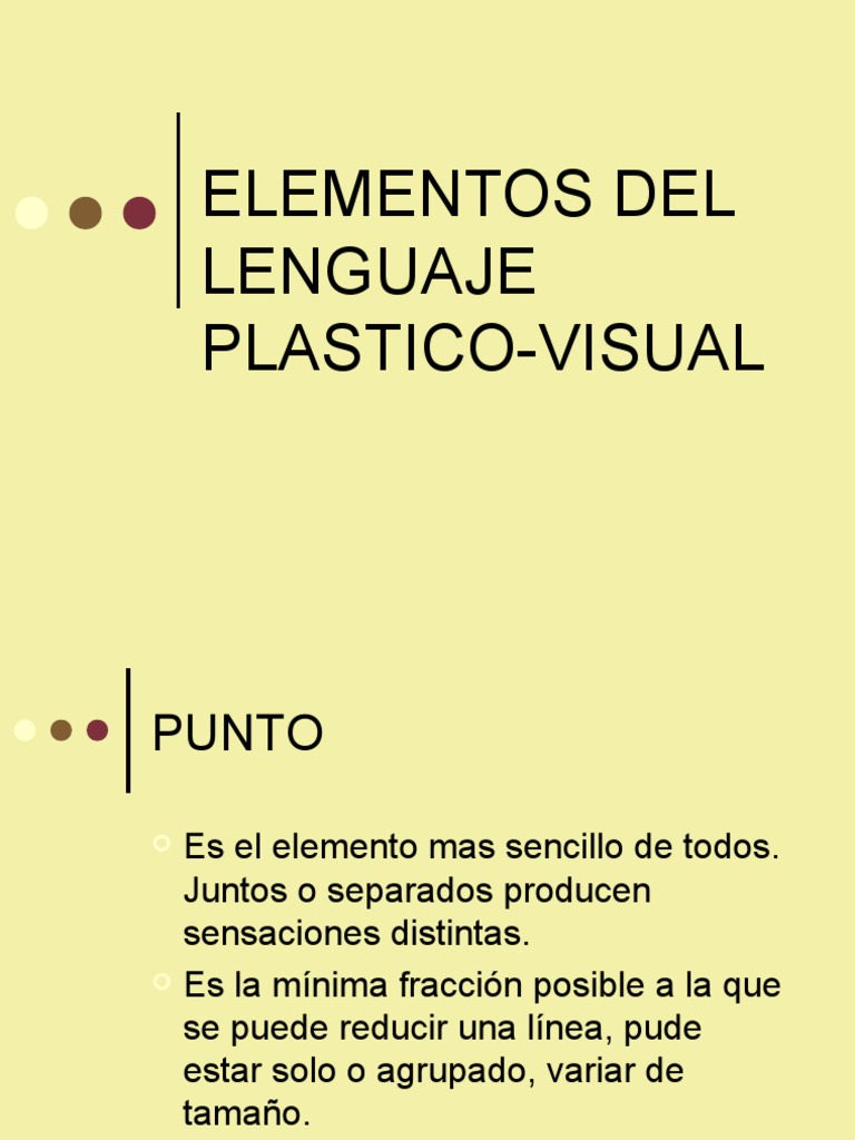 Elementos Del Lenguaje Plastico Visual PDF Color Medios de arte