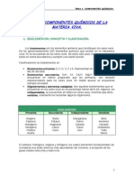 Componentes Quimicos de La Materia Viva