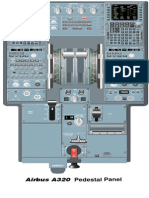 A320 pedestal panel