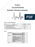 ESA322 Dynamic Vibration Absorber Project