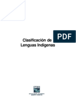 Clasificacion de Lenguas Indigenas
