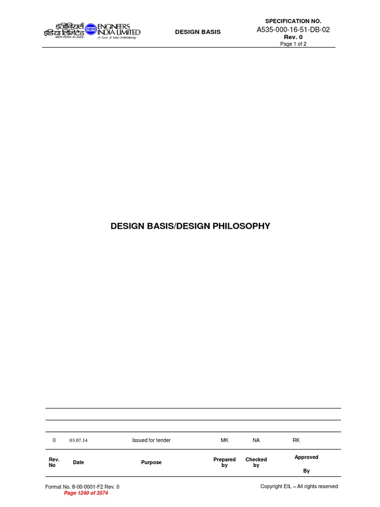 02 Design Basis Design Philosophy Pdf Pdf Programmable Logic