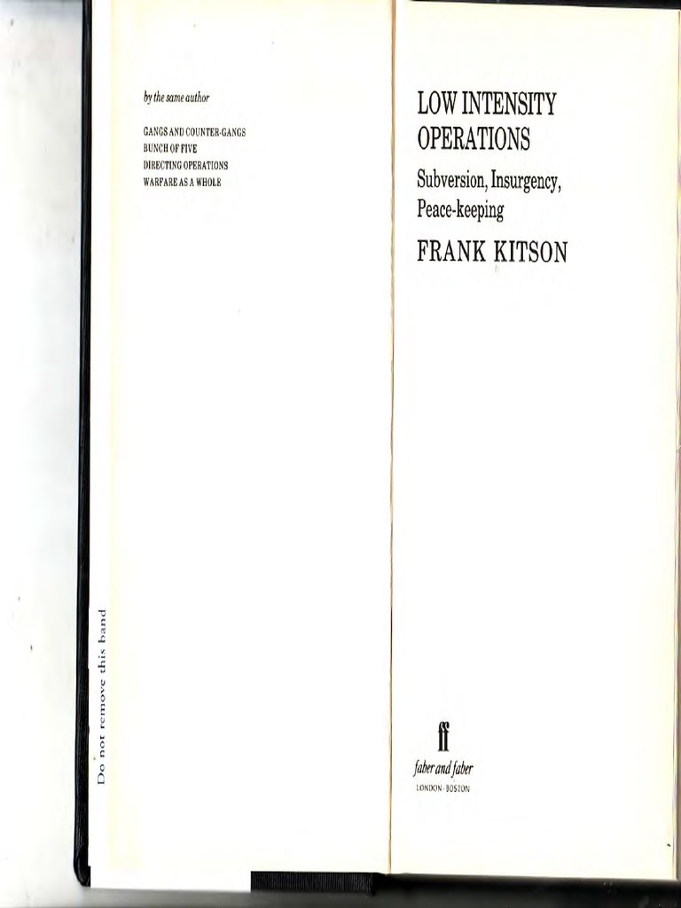 Low Intensity Operations | PDF