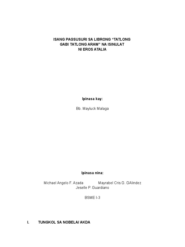 Pagsusuri NG Libro | PDF